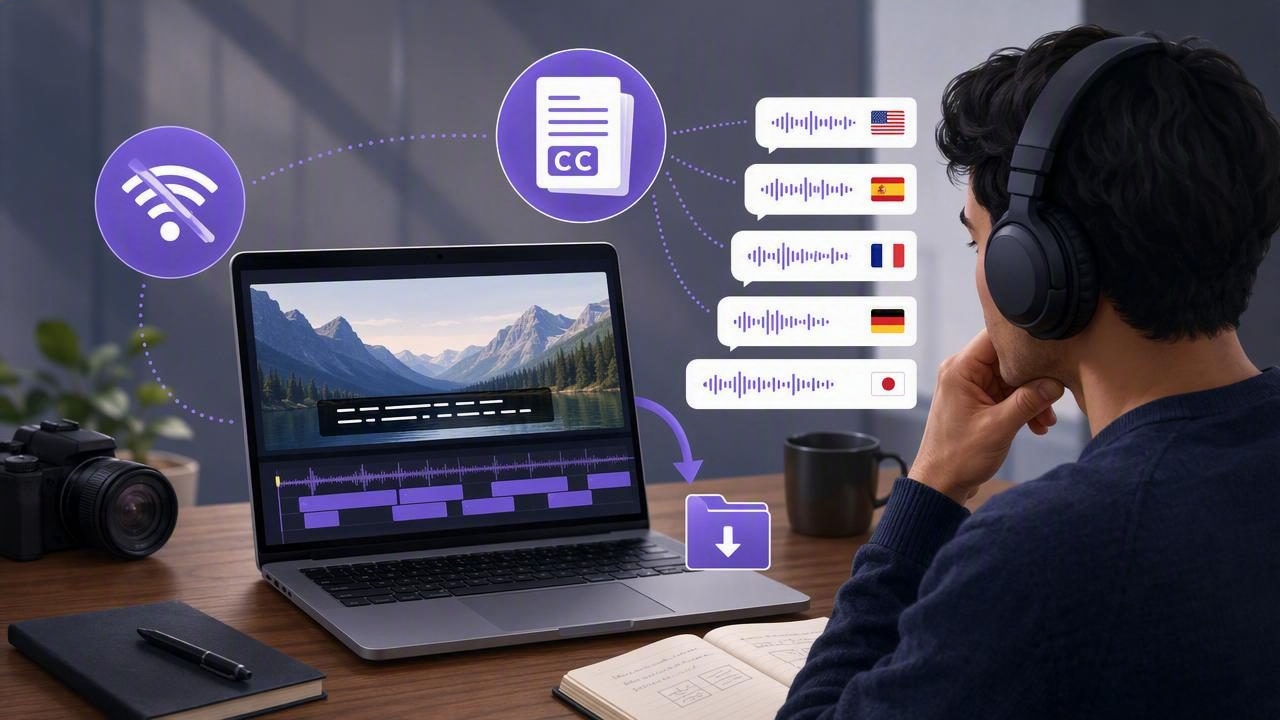How to Generate Multilingual Subtitles Offline (Creator Workflow)