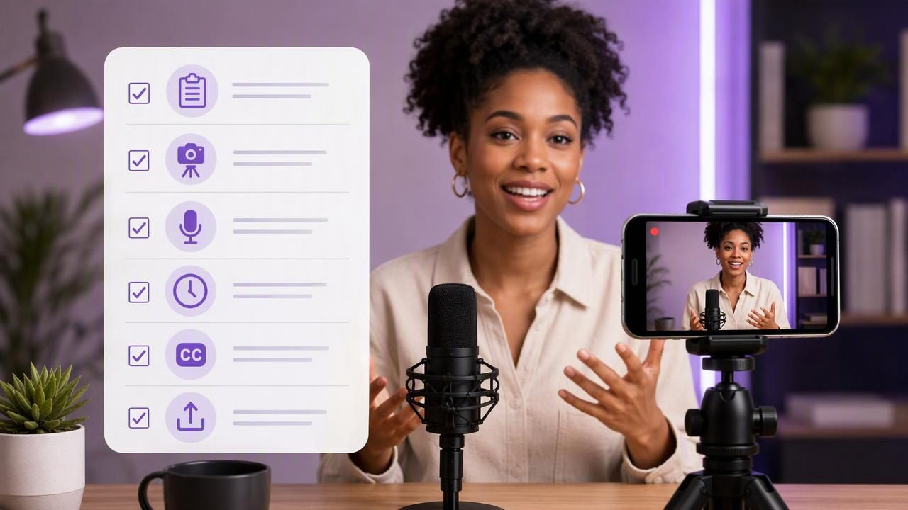 Film a Podcast Introduction Checklist With an All-in-One Video App