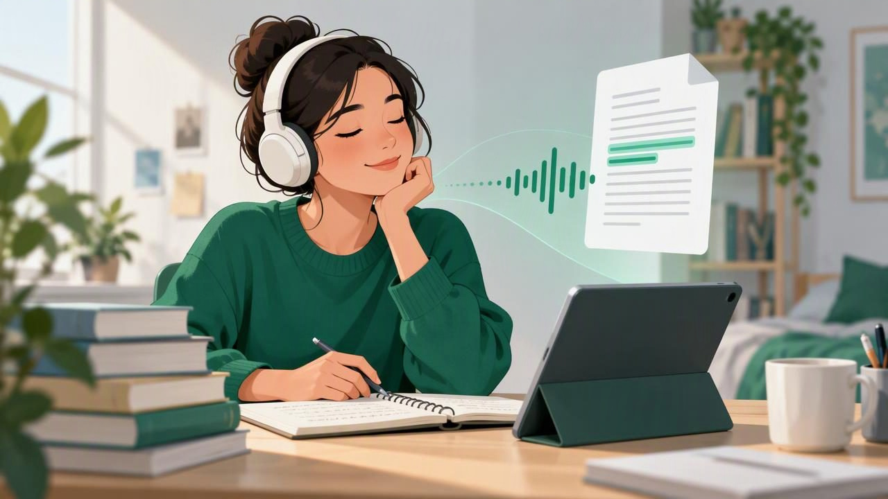 Review Study Notes by Listening With a Document Narration App