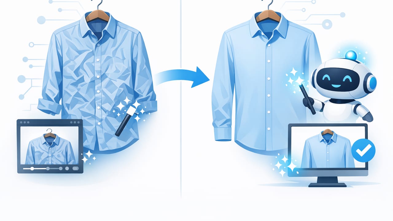 AI Tool to Unwrinkle Clothes: Cleaner Product Photos Fast