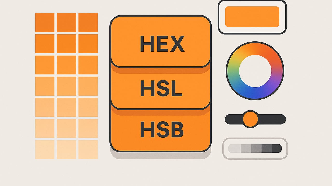 Compare HEX vs HSL vs HSB Values: Practical Guide