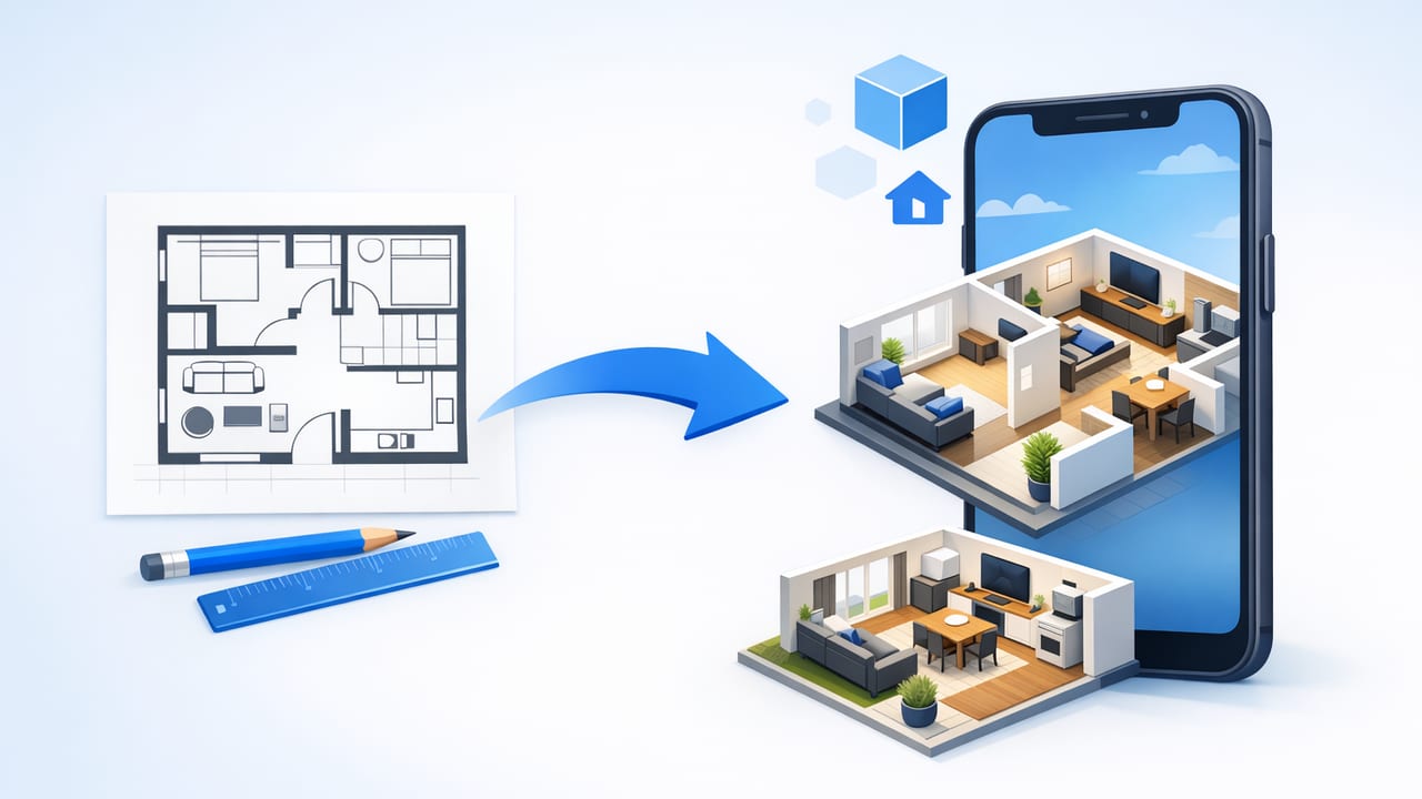 Floor Plan to 3D App Workflow: Clean Renders From Messy Plans