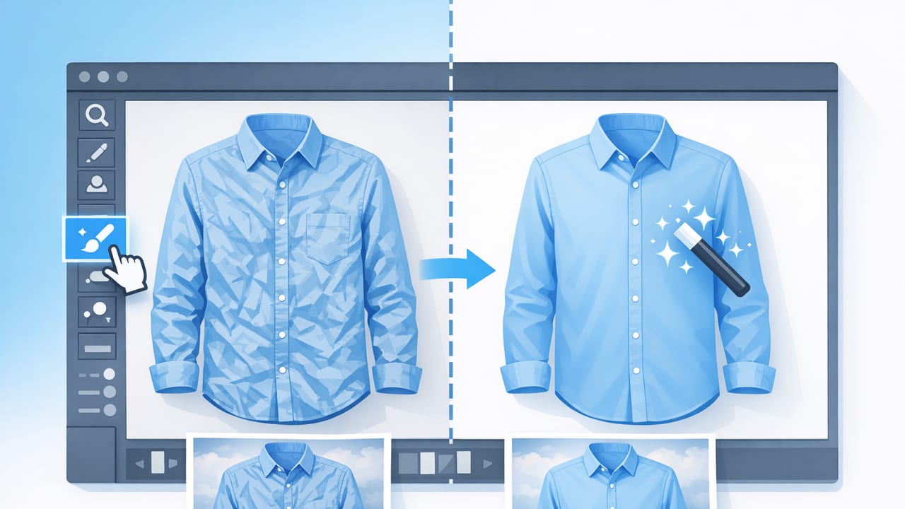 How to Unwrinkle Clothes in Photos: Clean, Natural Results