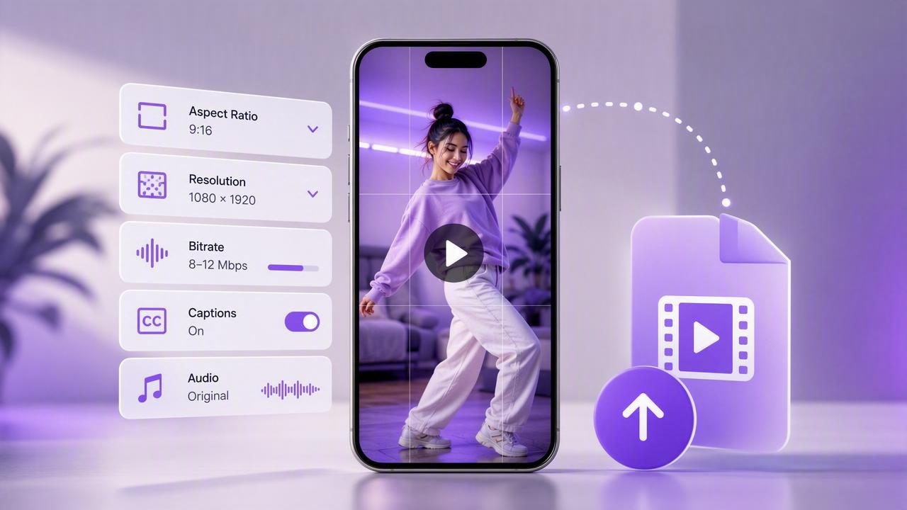 TikTok Video Export Settings for Clear iPhone Videos