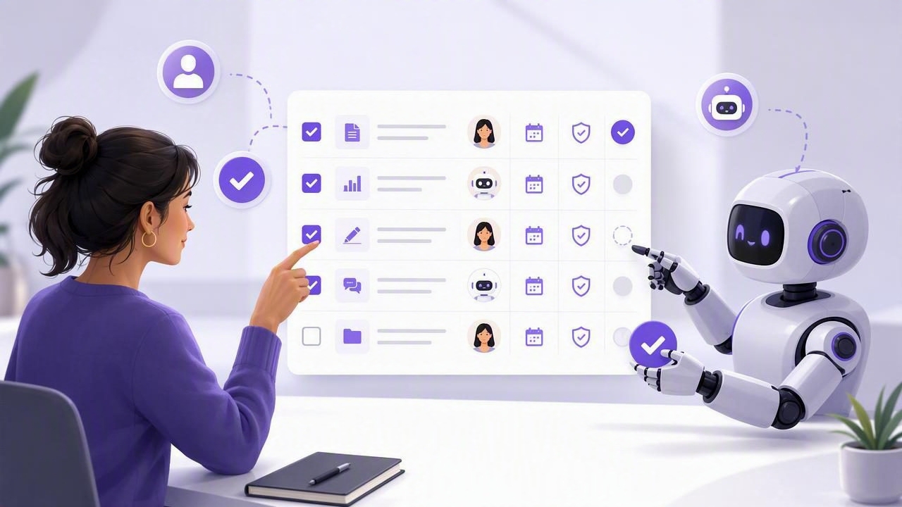 Best Shared Human-Agent Task List With Human Approval