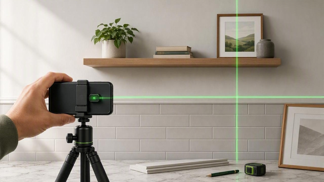 Phone Laser Projection for Alignment: Straight Layouts Without Extra Gear