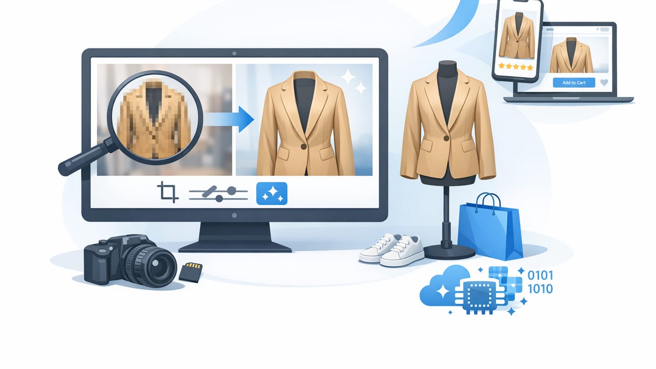 How to Upscale Clothing Images for Online Stores (Without Losing Detail)