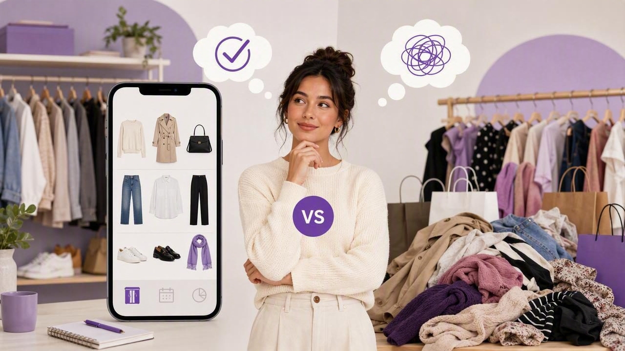 Capsule Wardrobe App vs Shopping for New Outfits
