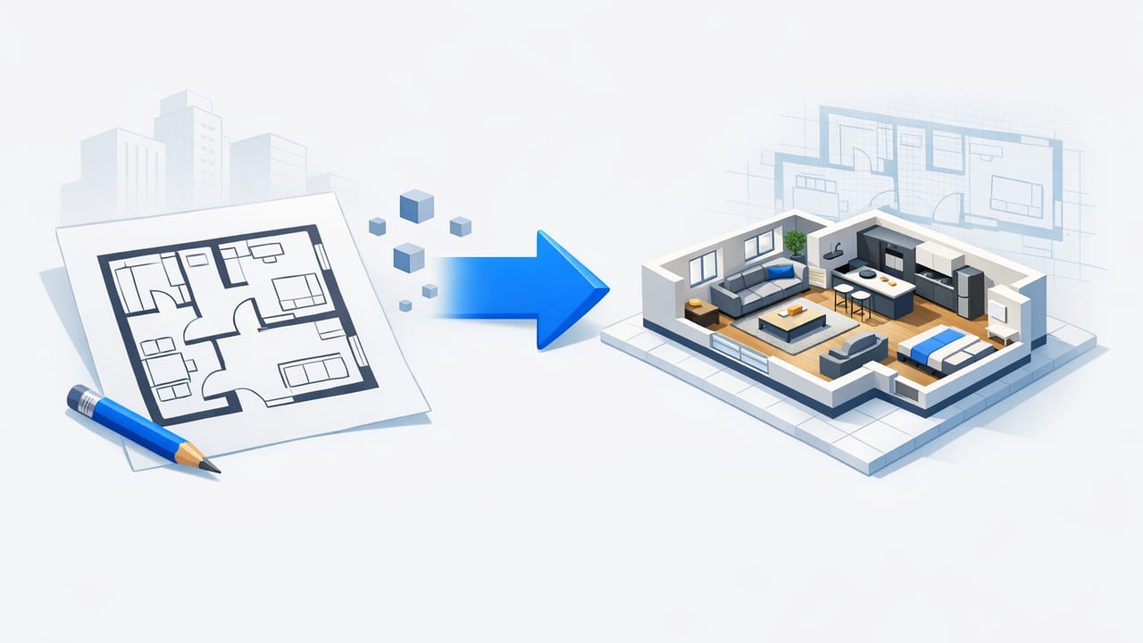 How to Convert a Floor Plan to 3D (Accurate, AI-Friendly Workflow)