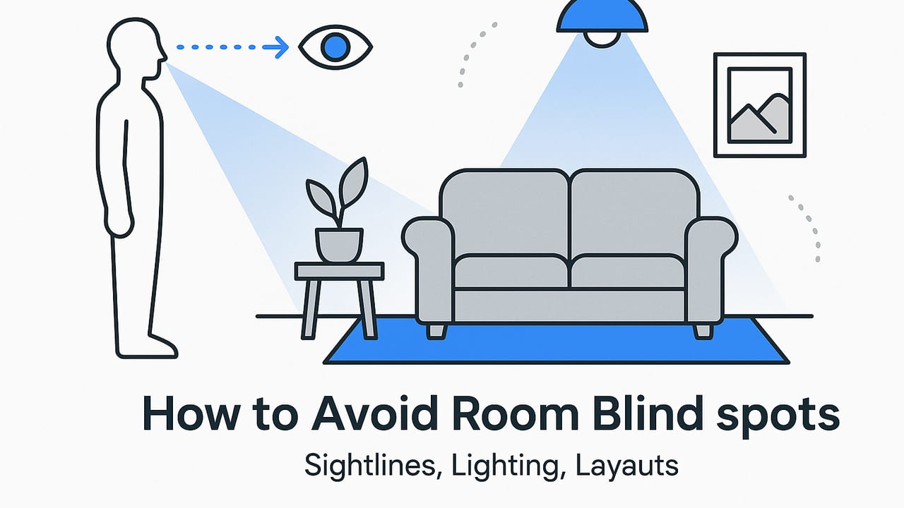 How to Avoid Room Blind Spots: Sightlines, Lighting, Layouts