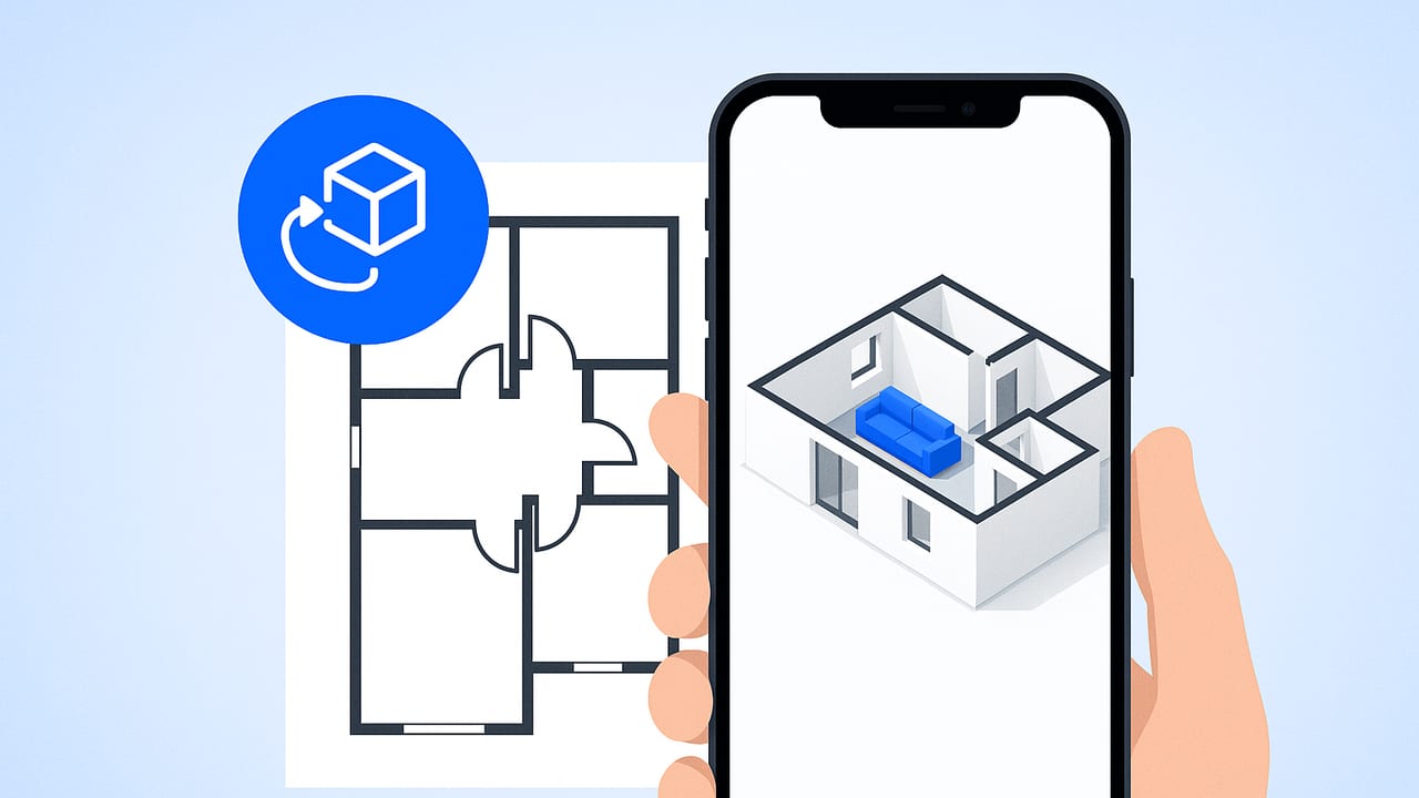 Visualize Your Apartment Layout from a Floor Plan on iPhone