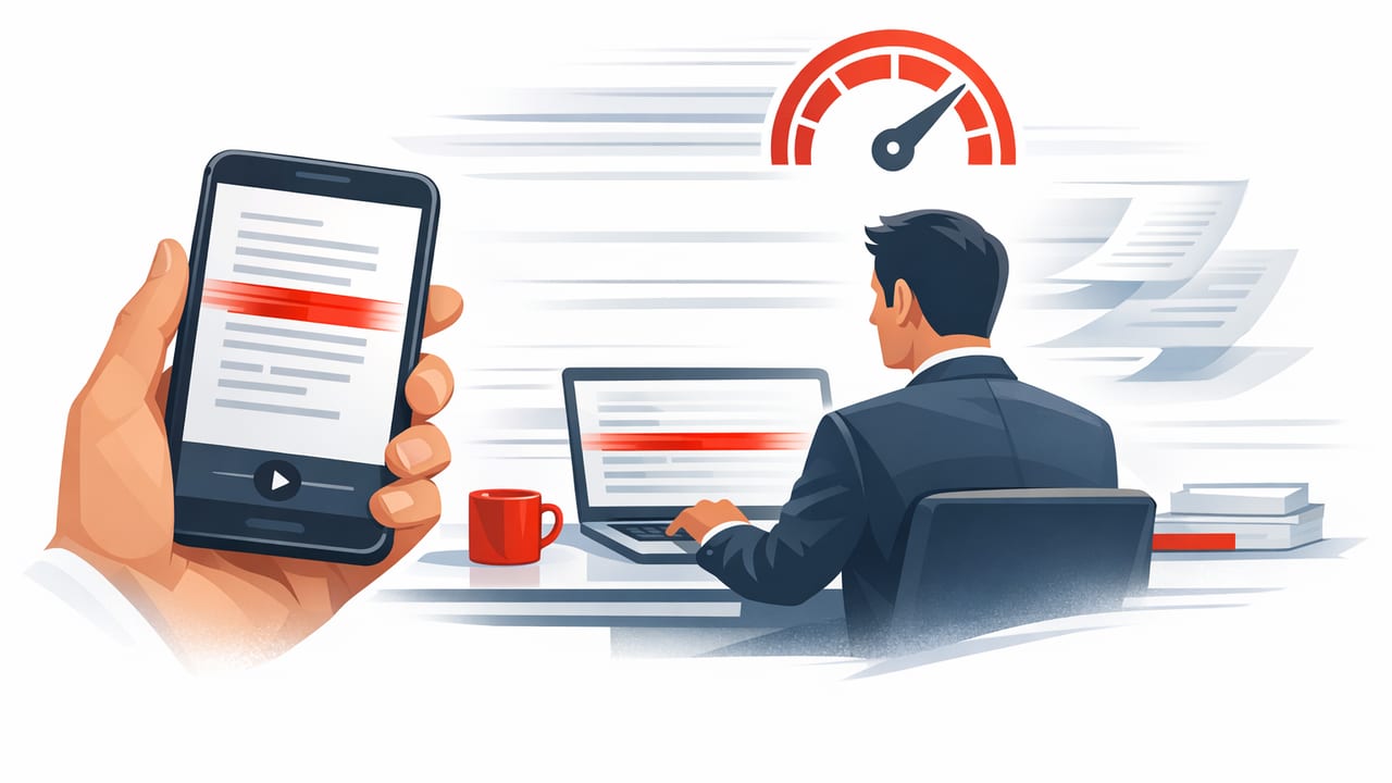 Speed Reading Workflow for Professionals: Read Reports 3x Faster