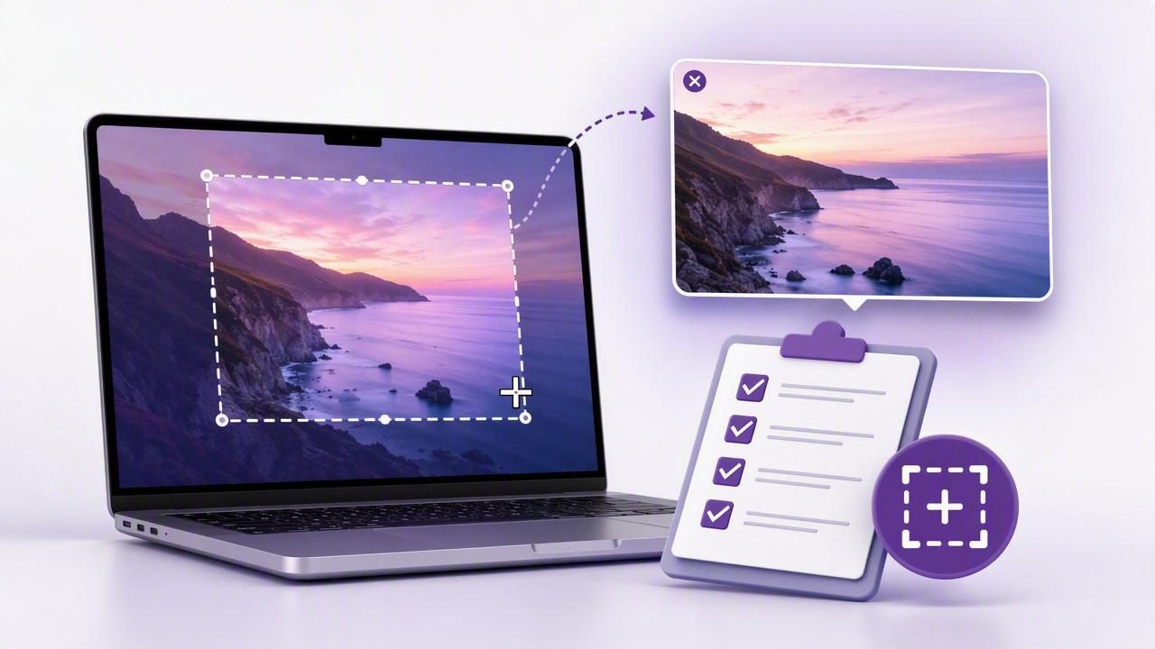 Region Screenshot Checklist With a Floating Preview on Mac