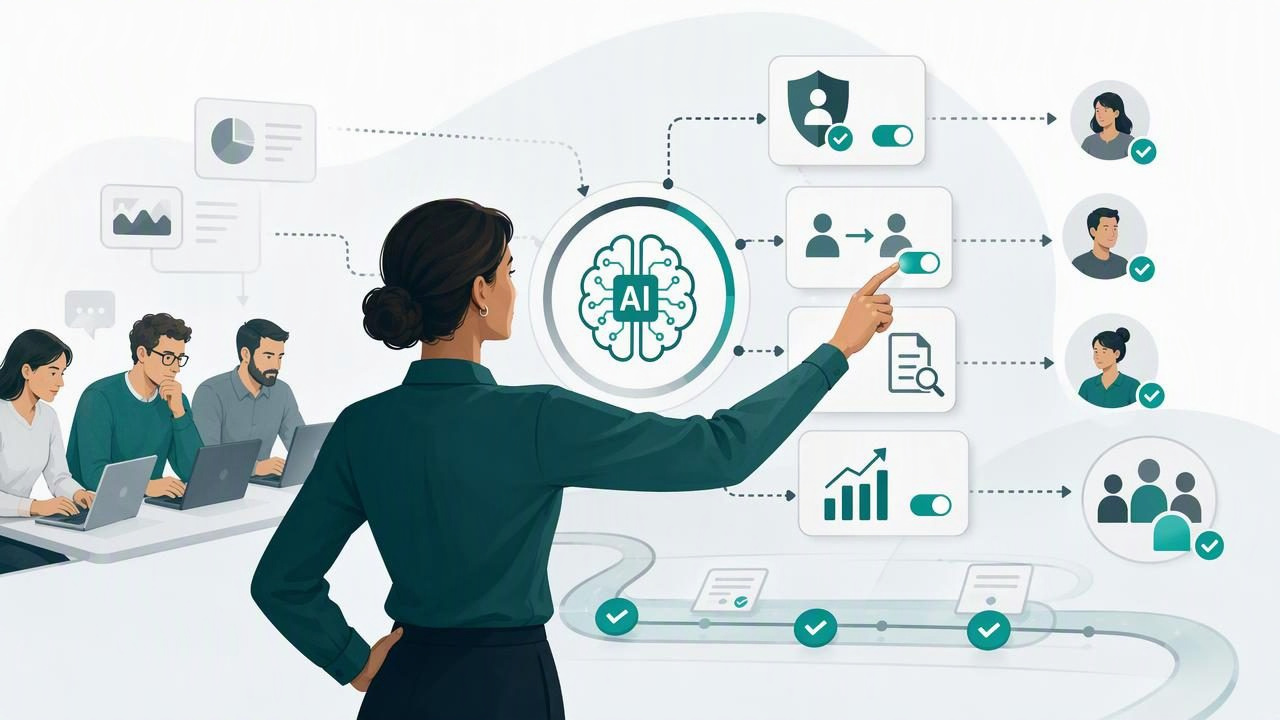 Control humano en plataformas de IA para agencias