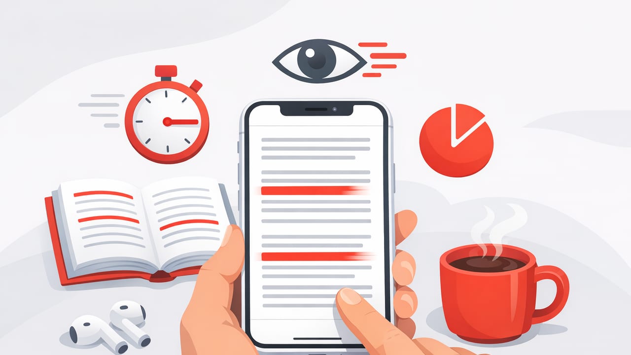 Daily Speed Reading Practice on iPhone: A 10-Minute System