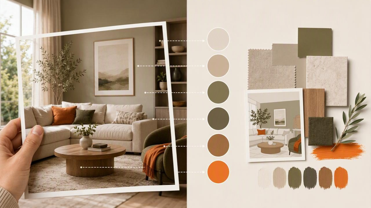 Create Color Palettes for Interior Design From Photos