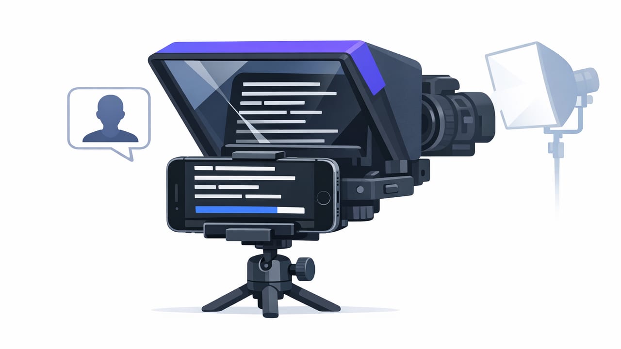 iPhone Teleprompter Setup: Eye Contact, Pace, and Pro Audio