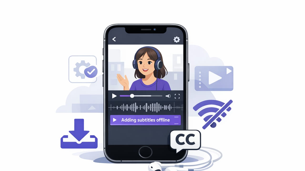 How to Add Subtitles Offline on iPhone (Fast, Private Captions)