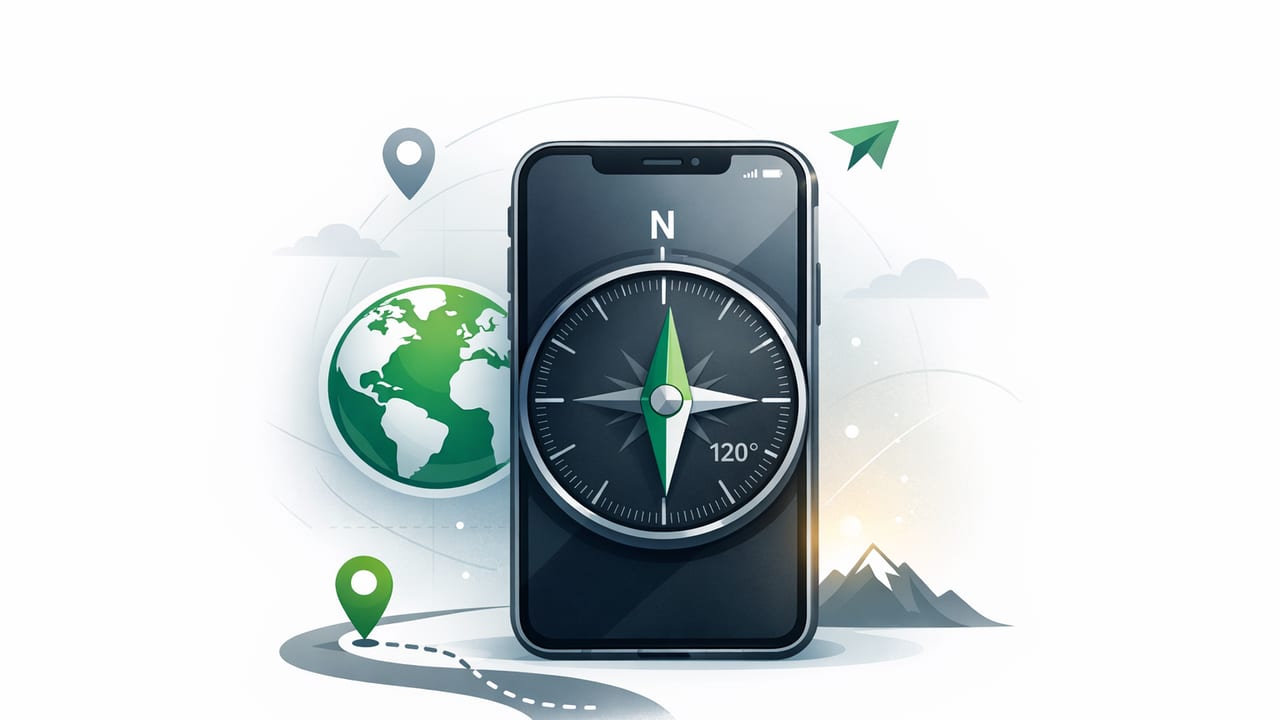 How to Use a Compass App on iPhone for Accurate Bearings Offline