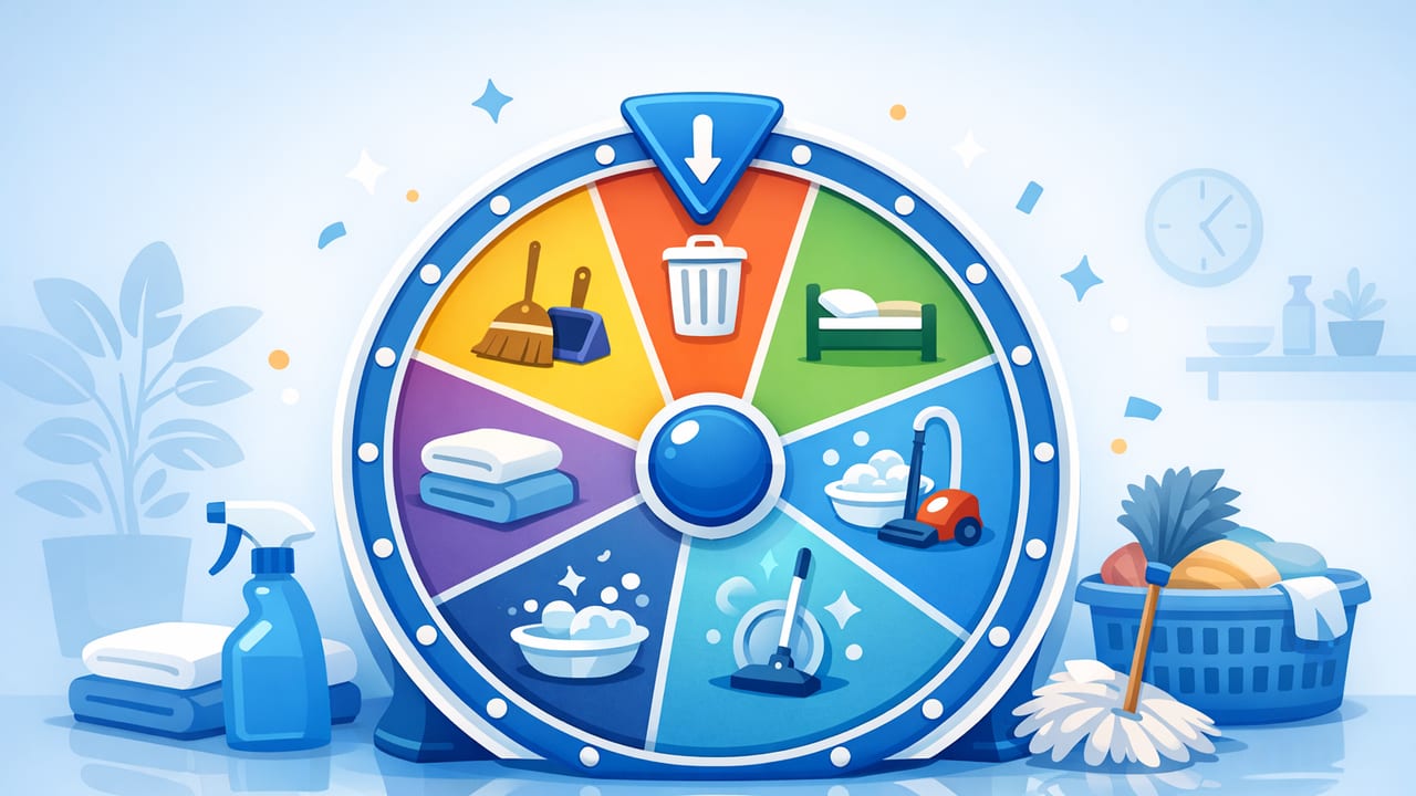 Spin the Wheel to Pick Chores: A Fair, Fun Home System