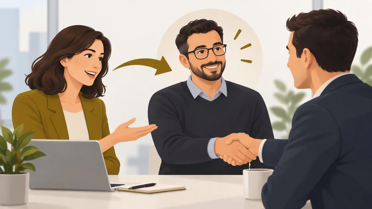 Cómo dictar un mensaje para cambiar el interlocutor de un cliente