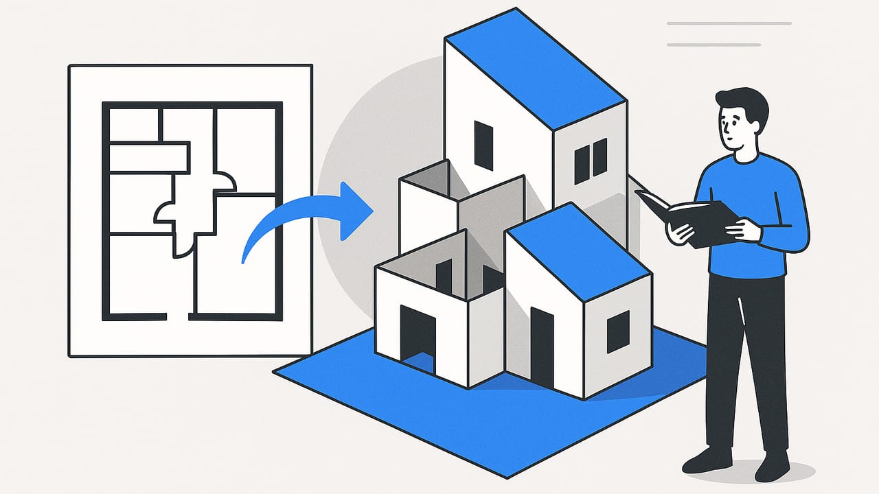 Convert 2D Plans to 3D: A Practice Guide for Architecture Students