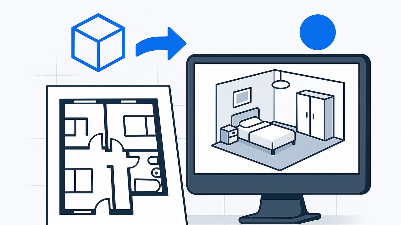 Create 3D Rooms from an Apartment Floor Plan: Pro Workflow