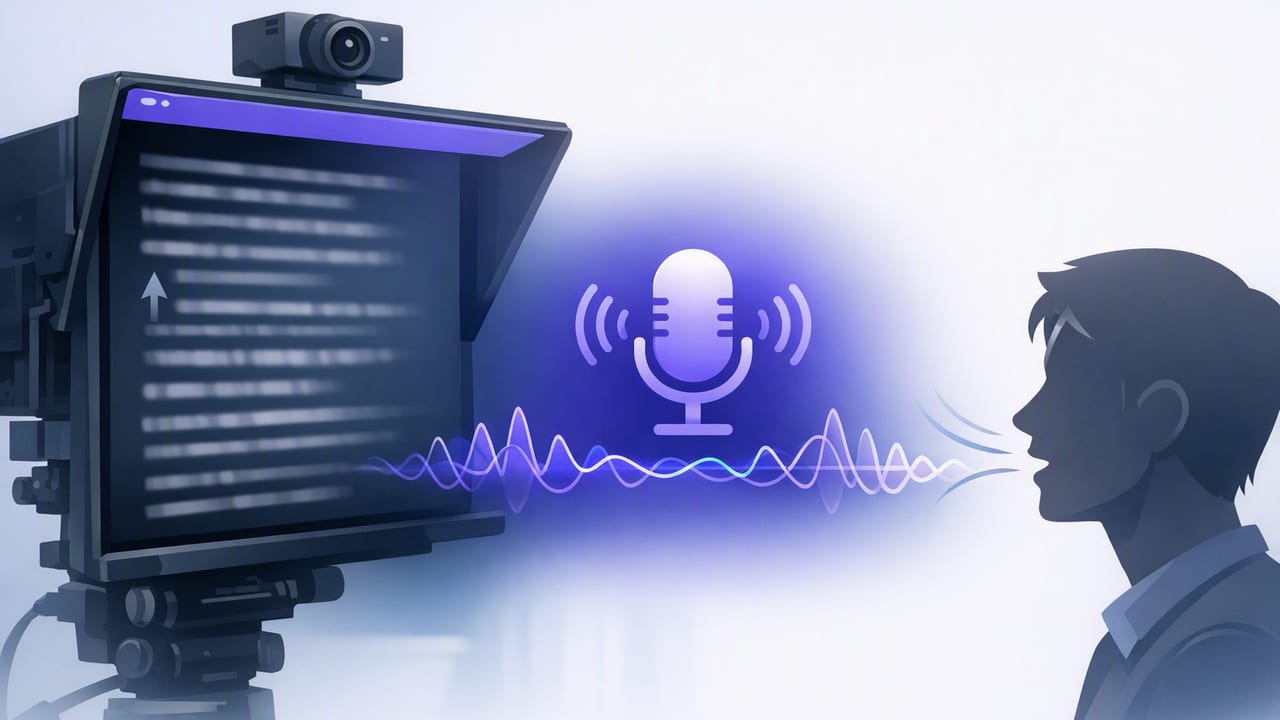 Voice Follow Teleprompter on iPhone: Natural Delivery, Faster Videos