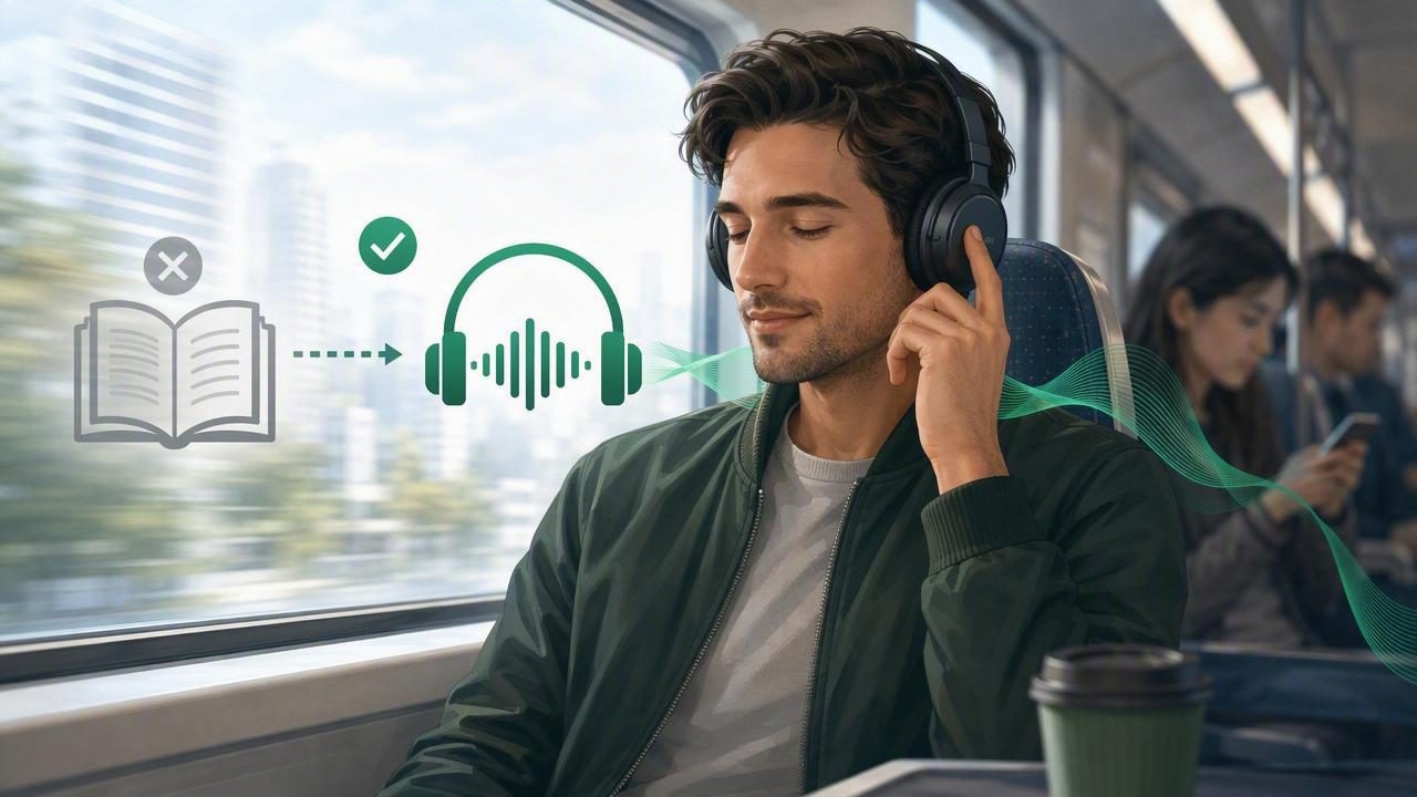 How to Listen Instead of Reading on a Commute