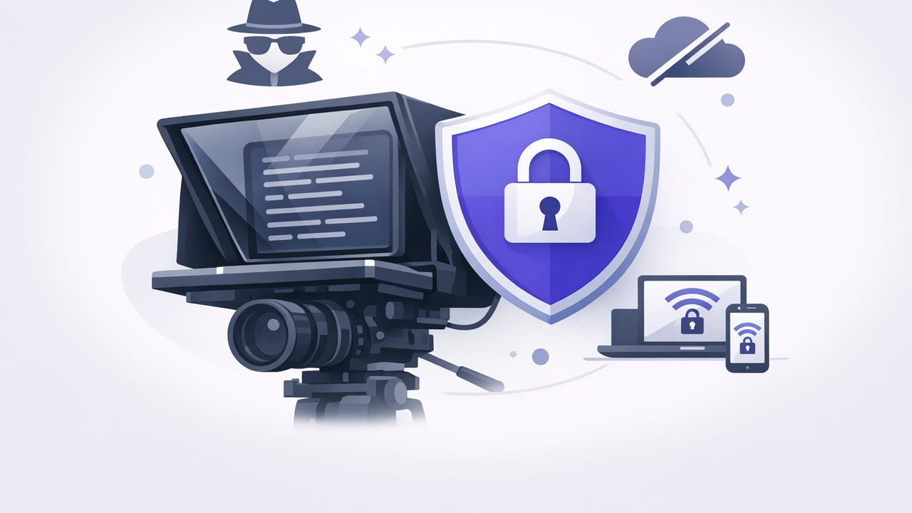 Privacy-First iPhone Teleprompter Workflow (No Sign-Up Needed)