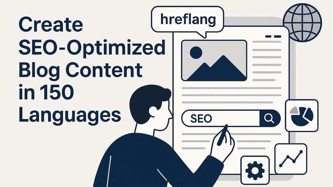 Create SEO‑Optimized Blog Content in 150 Languages: A Playbook