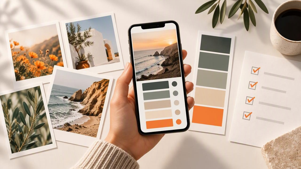 Mood Board Color Checklist: Organize Photos With a Camera Palette App