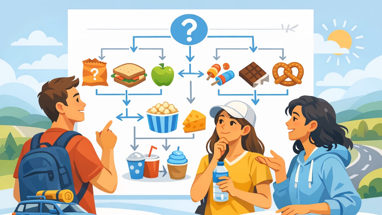 Road Trip Snack Chooser for Friends: Fair, Fun Picks Everyone Likes