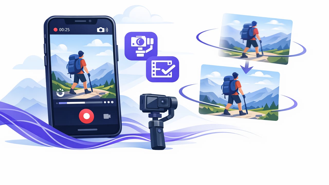 Stabilized Video Recording App Workflow for Smooth iPhone Takes