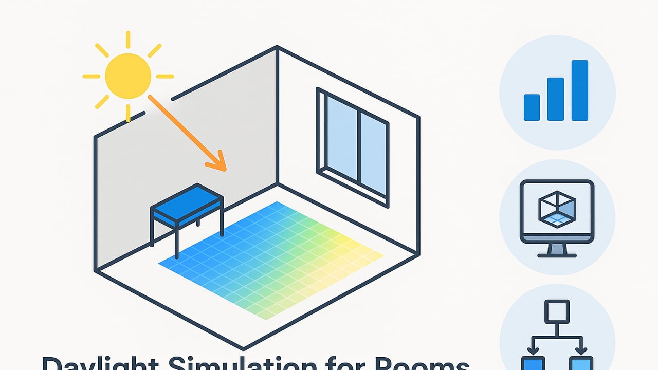 Daylight Simulation for Rooms: Metrics, Tools, and Workflow
