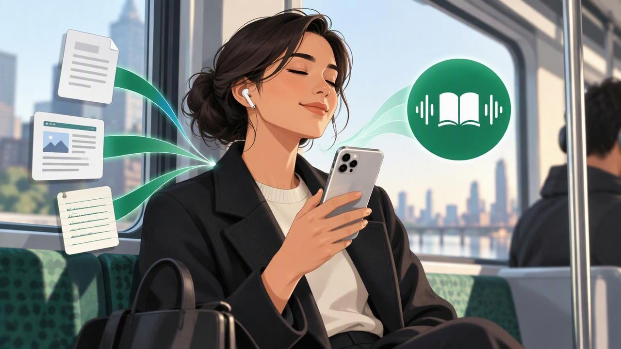 Make Commute Time Productive With an iPhone Audiobook Creator