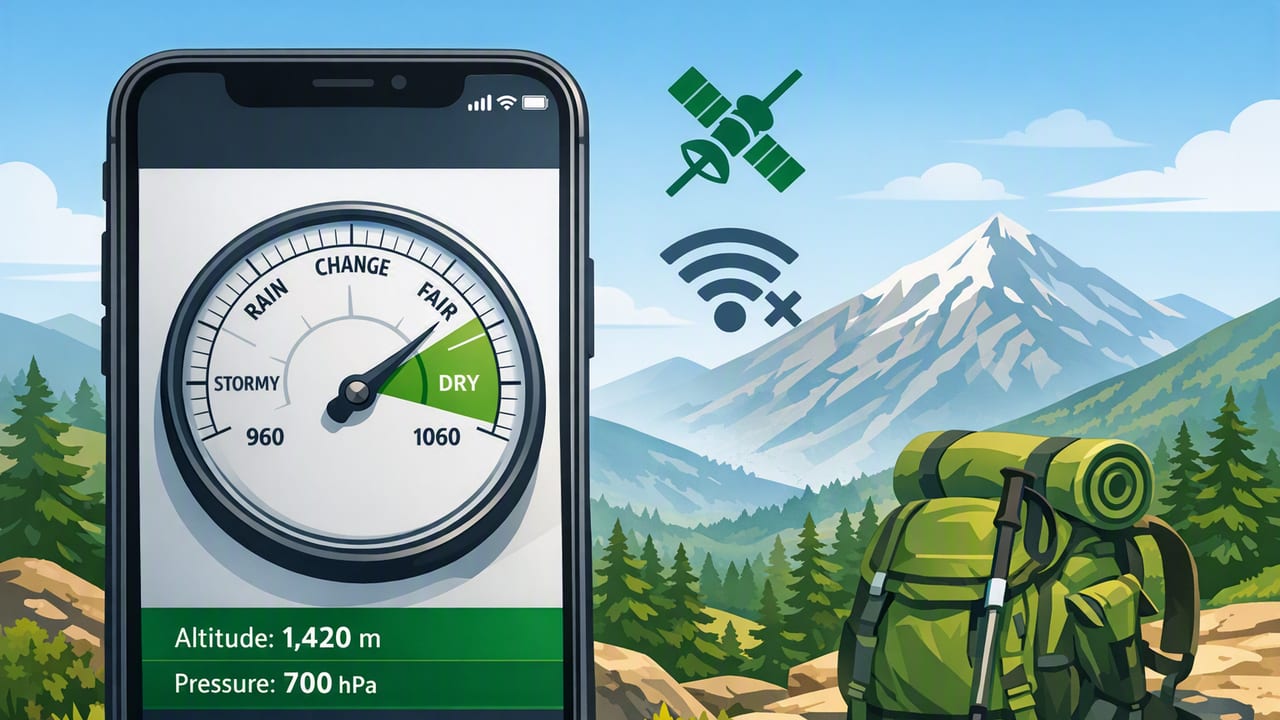 Offline Barometer App for Hiking: Predict Weather Without Service