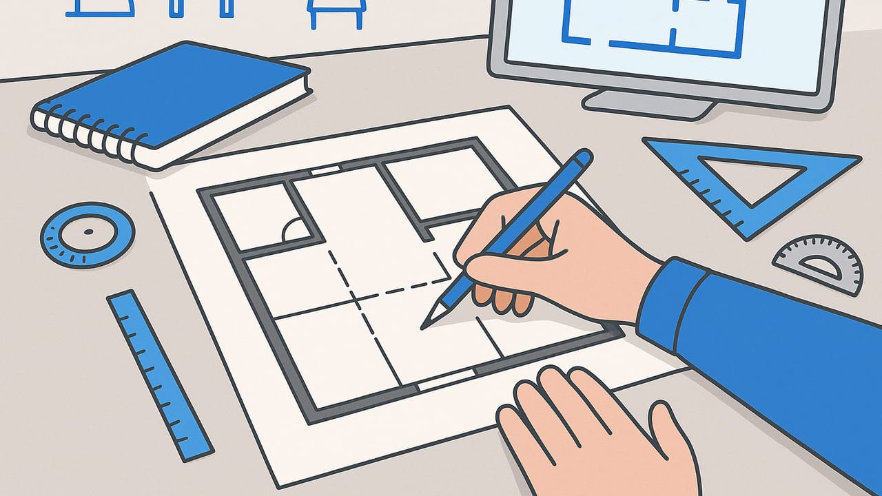 How to Read and Draw Floor Plans: Scale, Symbols, Workflow