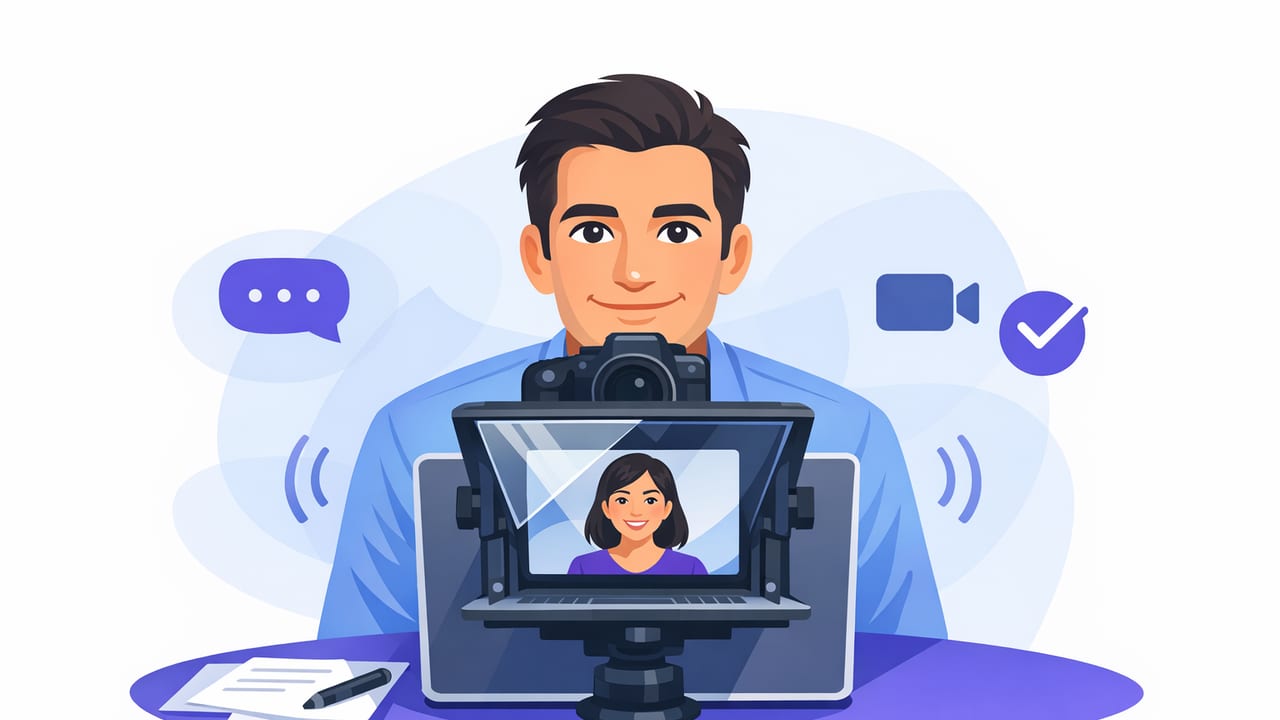 Eye Contact Teleprompter Tips for Natural iPhone Videos