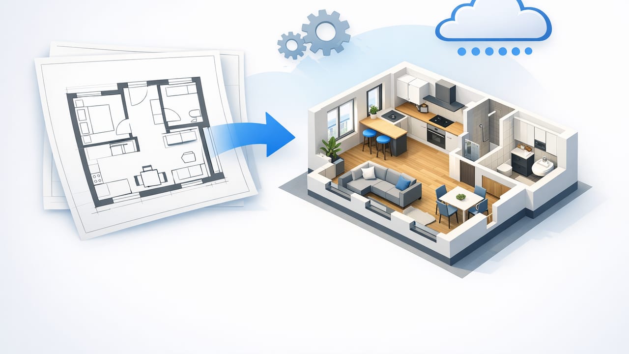 European Apartment 3D Layout From CAD: A Practical Workflow