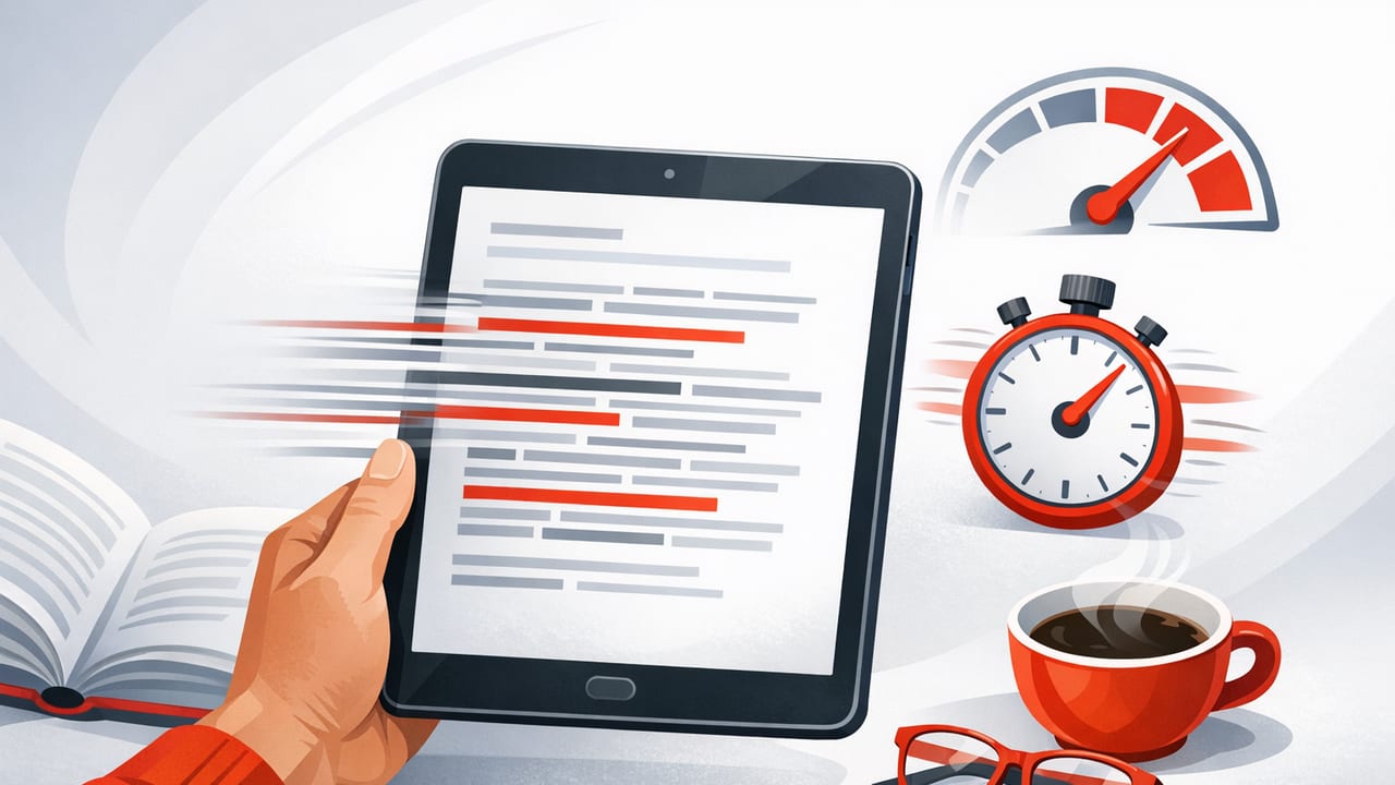 Speed Reading iPad Setup: A Focused Workflow for Study and Work