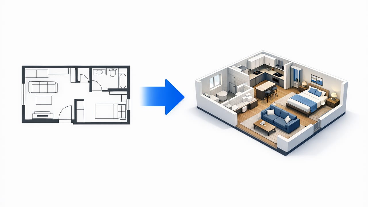 How to Convert 2D Floor Plan to 3D: A Practical Workflow
