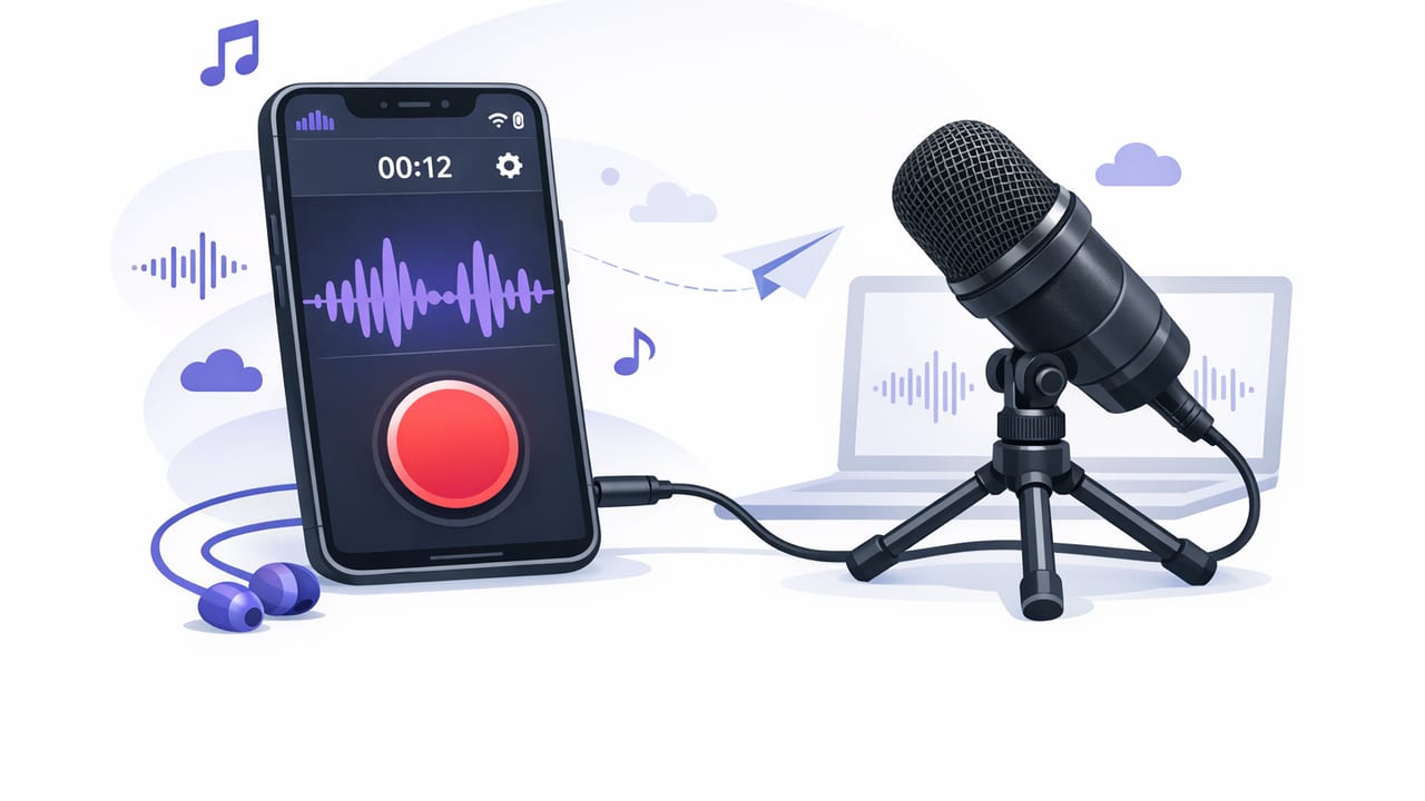 External Mic Recording App Workflow for iPhone (Clean Audio + Video)