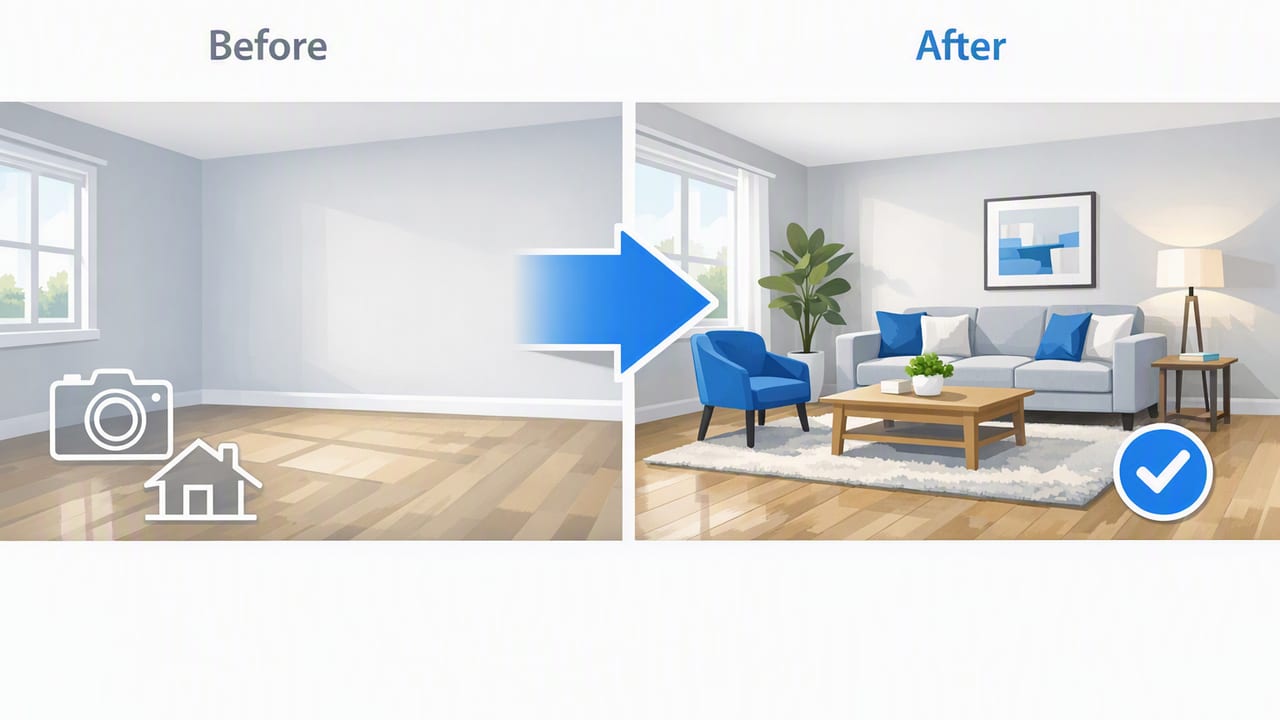 Empty Room Staging: How to Visualize Layouts From a Floor Plan