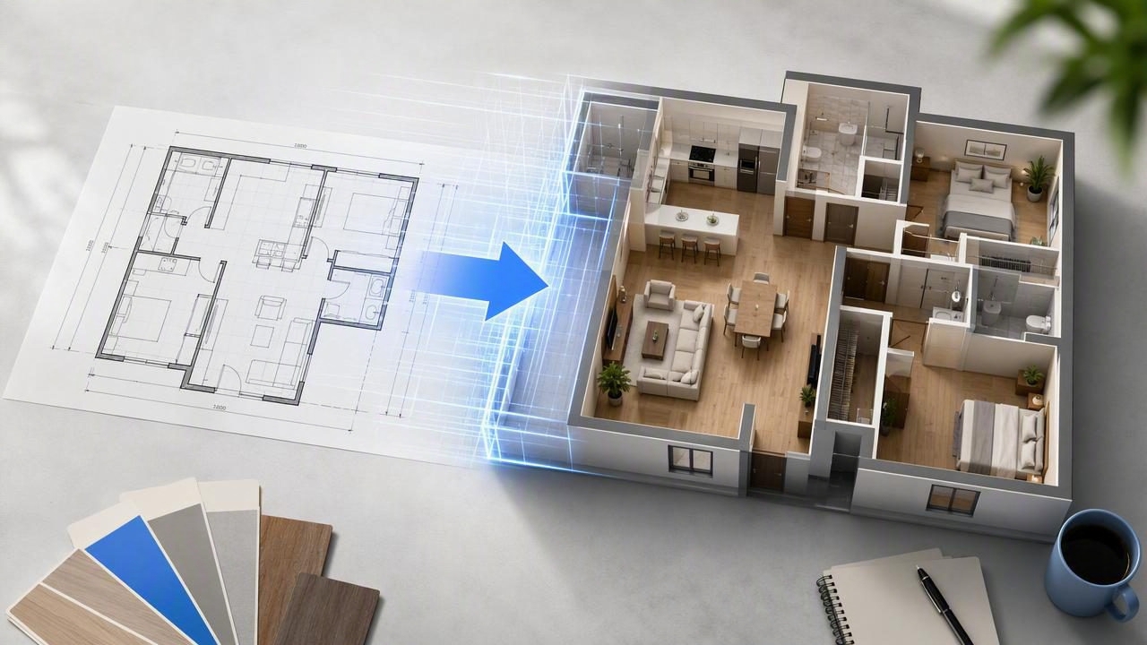 How to Turn a Blueprint Into 3D for Better Renovation Decisions