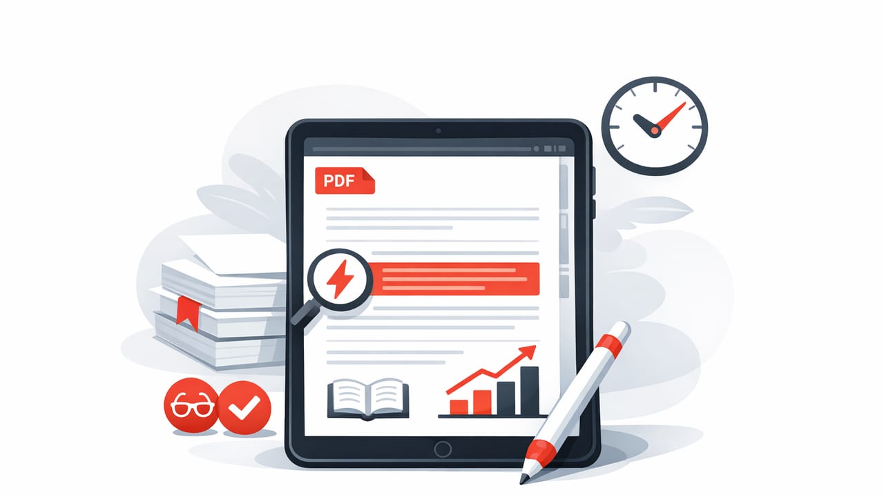 How to Read PDFs Faster on iPad: A Focused Workflow That Works