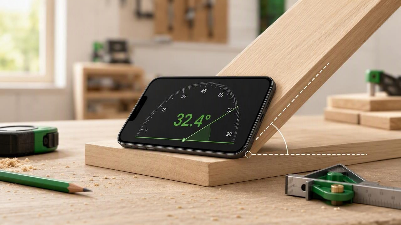 iPhone Angle Finder for Accurate Custom Angles in DIY