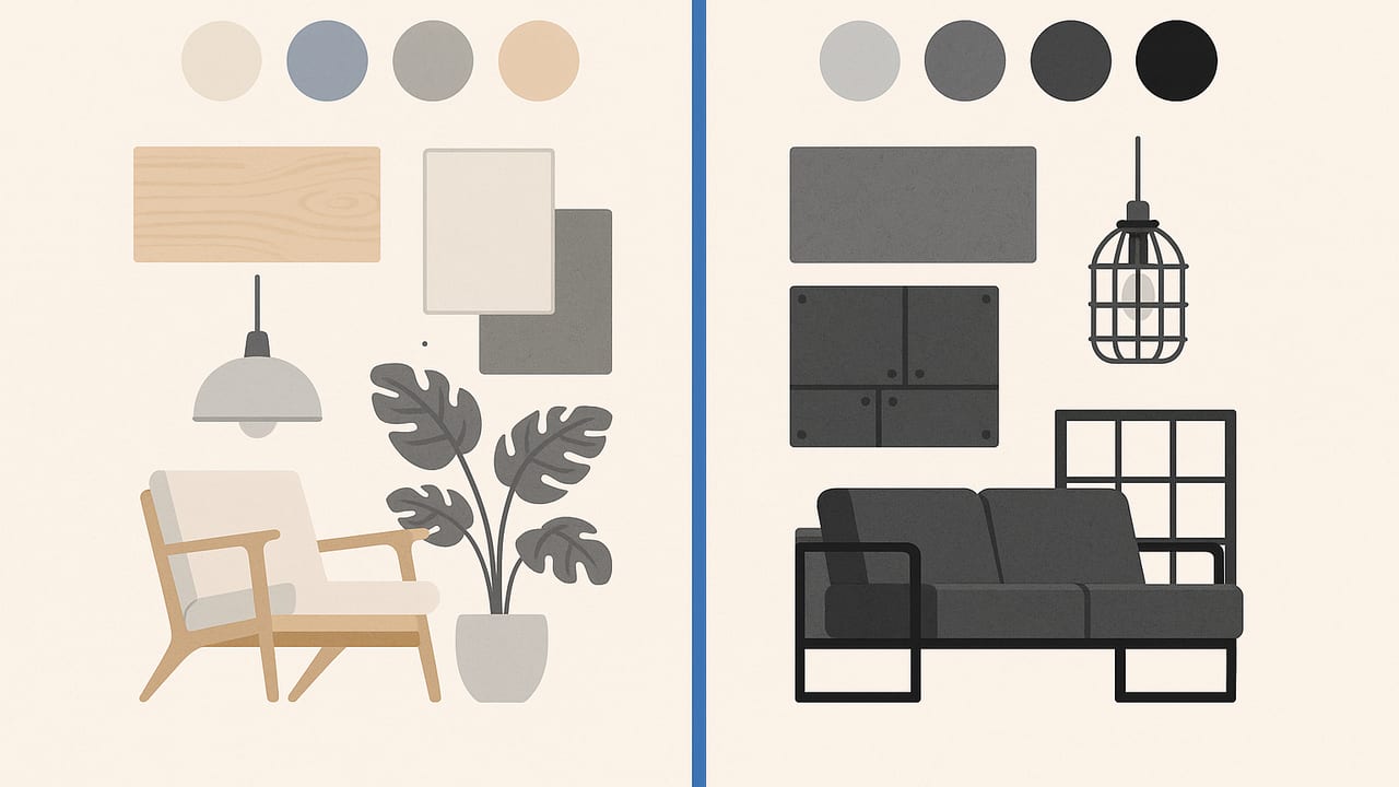 Nordic vs Industrial Decor: Differences, Blends, and Room Ideas