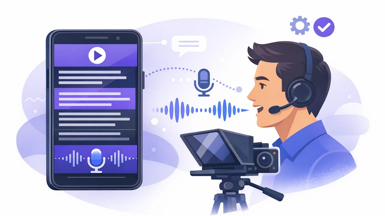 How to Use a Voice-Following Teleprompter App on iPhone