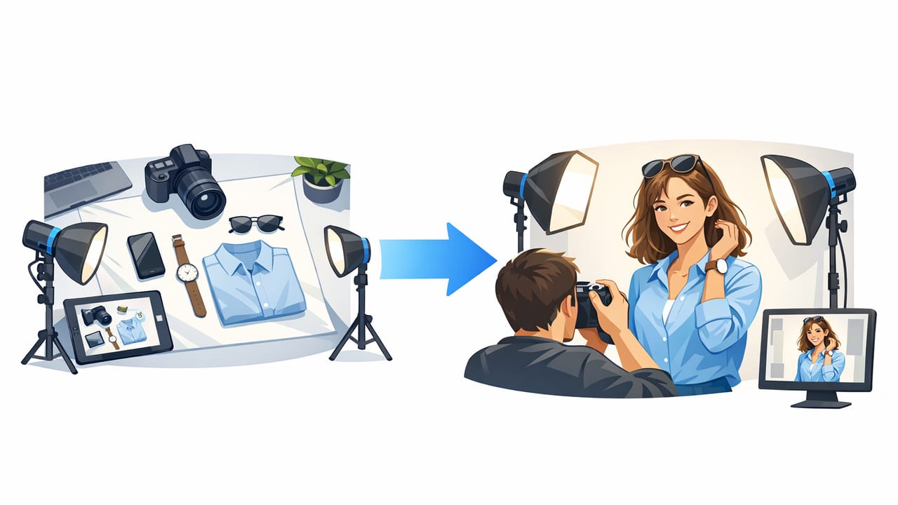 How to Turn a Flat Lay Into a Model Photo for Better Listings